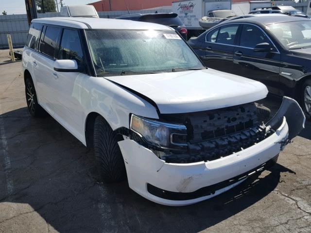 2FMGK5B88EBD39244 - 2014 FORD FLEX SE WHITE photo 1