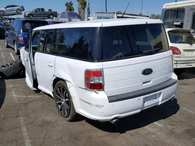 2FMGK5B88EBD39244 - 2014 FORD FLEX SE WHITE photo 3