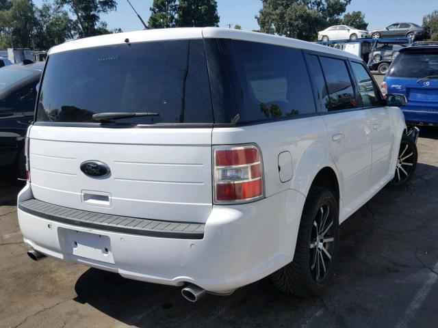 2FMGK5B88EBD39244 - 2014 FORD FLEX SE WHITE photo 4