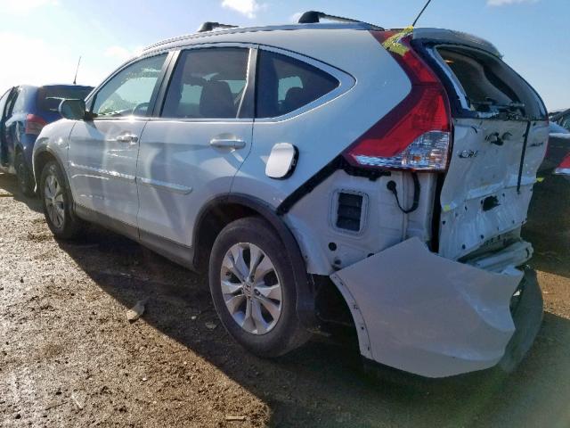 5J6RM4H7XDL050178 - 2013 HONDA CR-V EXL WHITE photo 3