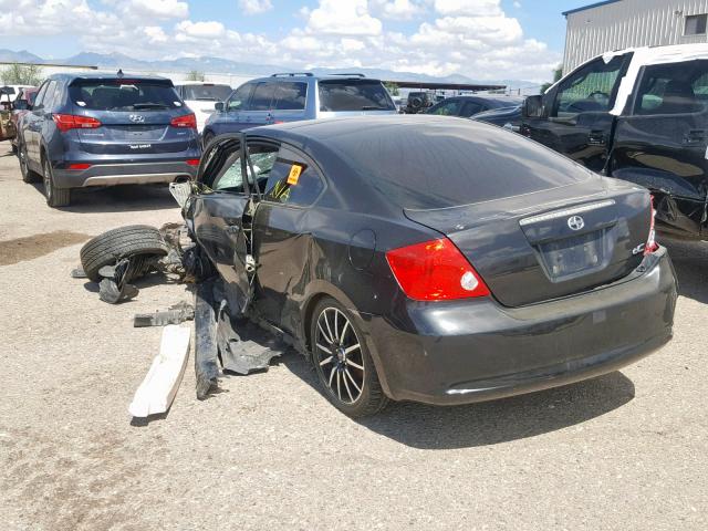 JTKDE177660082023 - 2006 TOYOTA SCION TC შავი ფოტო 3