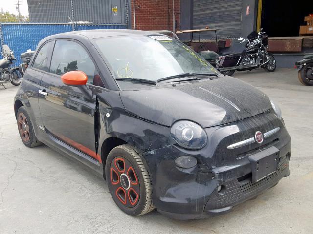 3C3CFFGE7GT113803 - 2016 FIAT 500 ELECTR BLACK photo 1