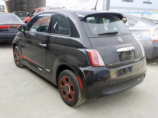 3C3CFFGE7GT113803 - 2016 FIAT 500 ELECTR BLACK photo 3