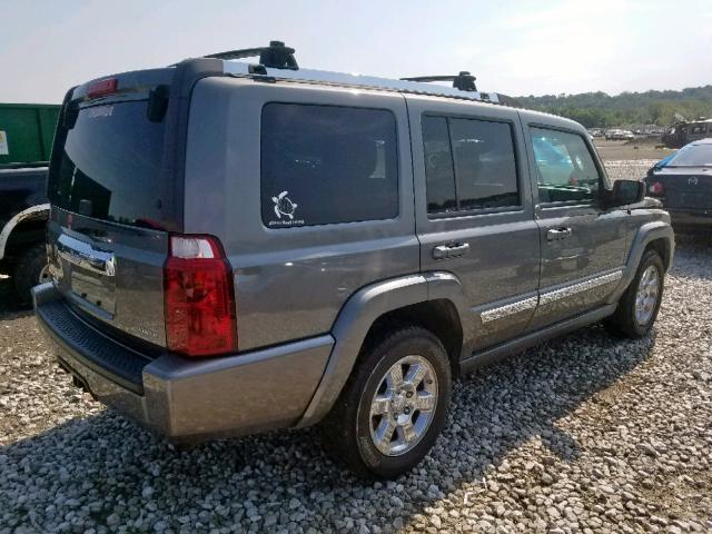 1J8HG58297C648102 - 2007 JEEP COMMANDER ნაცრისფერი ფოტო 4