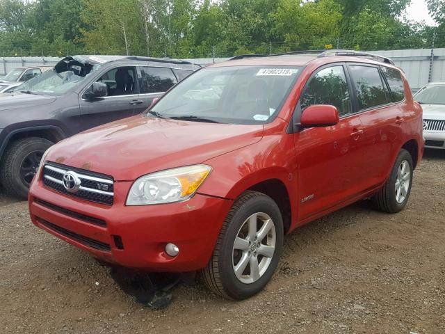 JTMBK31V085064200 - 2008 TOYOTA RAV4 LIMIT RED photo 2