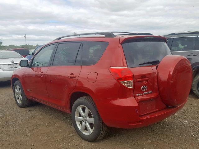 JTMBK31V085064200 - 2008 TOYOTA RAV4 LIMIT RED photo 3