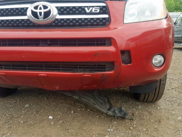 JTMBK31V085064200 - 2008 TOYOTA RAV4 LIMIT RED photo 9