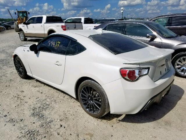 JF1ZNAA15F9707126 - 2015 TOYOTA SCION FR-S WHITE photo 3