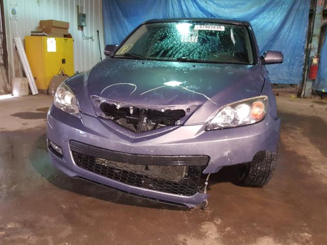 JM1BK343391191560 - 2009 MAZDA 3 S GRAY photo 9