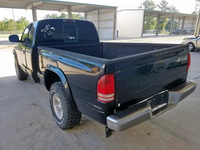 1B7GG23X3VS258586 - 1997 DODGE DAKOTA BLUE photo 3