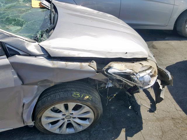 KMHFG4JGXDA220671 - 2013 HYUNDAI AZERA SILVER photo 9