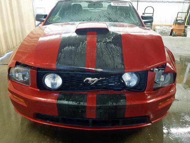 1ZVHT82H085102700 - 2008 FORD MUSTANG GT RED photo 9