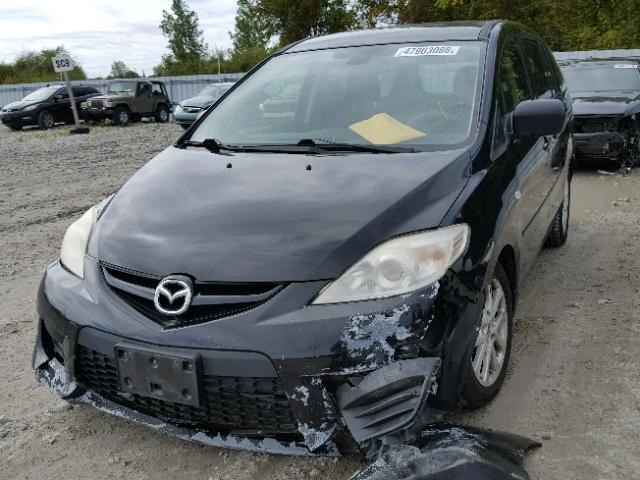 JM1CR293580324052 - 2008 MAZDA 5 BLACK photo 2