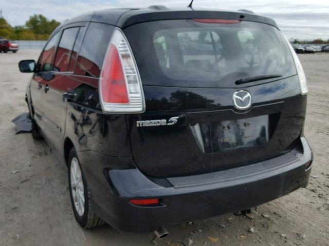 JM1CR293580324052 - 2008 MAZDA 5 BLACK photo 3