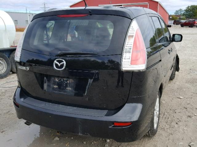 JM1CR293580324052 - 2008 MAZDA 5 BLACK photo 4