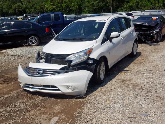 3N1CE2CP7EL367493 - 2014 NISSAN VERSA NOTE WHITE photo 2