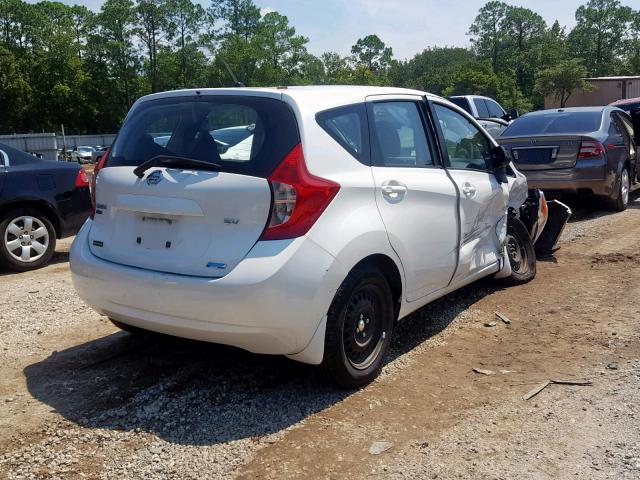 3N1CE2CP7EL367493 - 2014 NISSAN VERSA NOTE WHITE photo 4