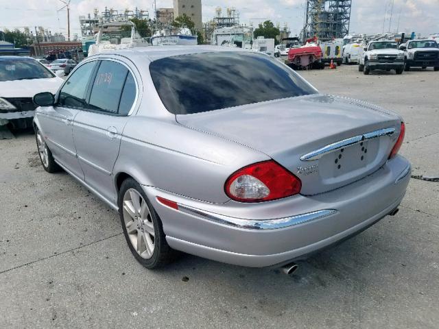 SAJEA51C23WD50907 - 2003 JAGUAR X-TYPE 3.0 SILVER photo 3