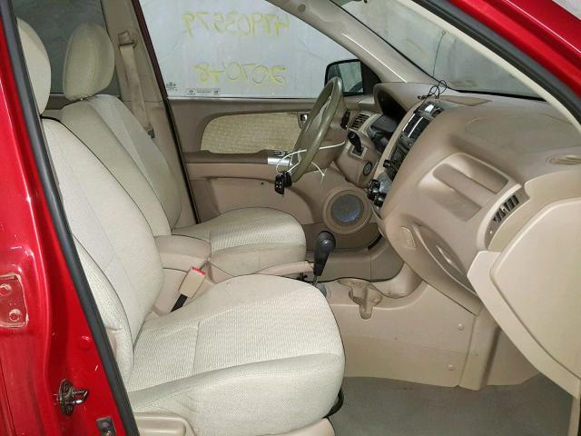 KNDJE723X87476135 - 2008 KIA SPORTAGE E RED photo 5