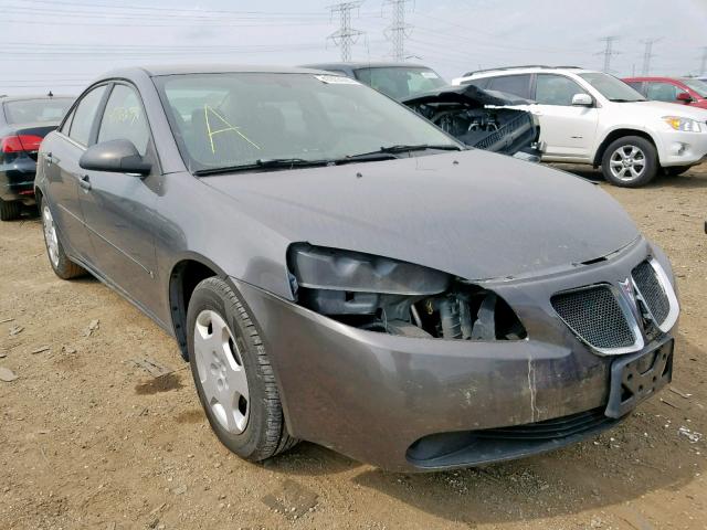 1G2ZF58B274166858 - 2007 PONTIAC G6 VALUE L GRAY photo 1