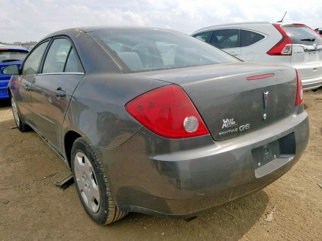 1G2ZF58B274166858 - 2007 PONTIAC G6 VALUE L GRAY photo 3