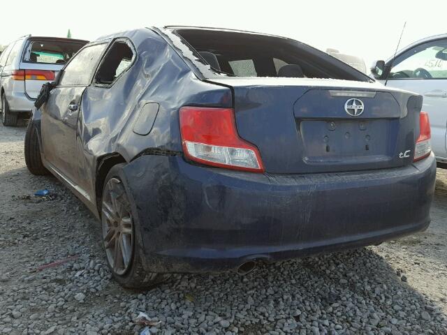 JTKJF5C71B3021636 - 2011 TOYOTA SCION TC 蓝色 照片 3