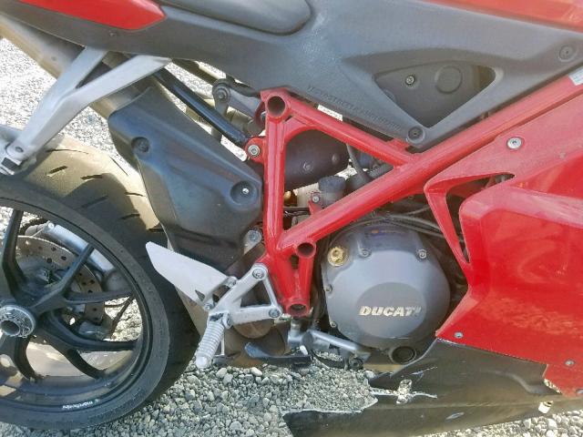 ZDM1XBGV58B004580 - 2008 DUCATI 848 RED photo 7