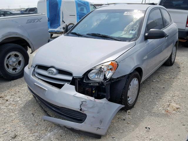 KMHCM36C98U093816 - 2008 HYUNDAI ACCENT GS SILVER photo 2