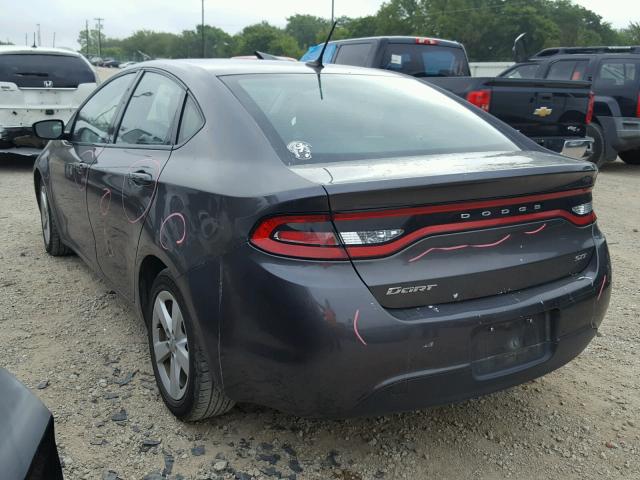 1C3CDFBBXFD309239 - 2015 DODGE DART SXT GRAY photo 3