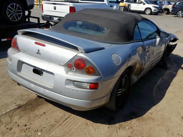 4A3AE75H13E050519 - 2003 MITSUBISHI ECLIPSE SP SILVER photo 4