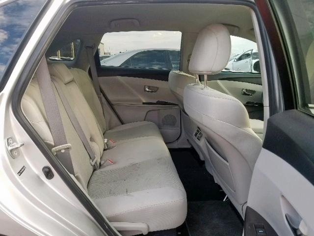 4T3BA3BBXAU011462 - 2010 TOYOTA VENZA SILVER photo 6