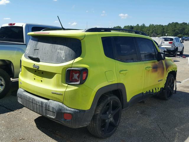 ZACCJAAB4HPF01690 - 2017 JEEP RENEGADE S GREEN photo 4