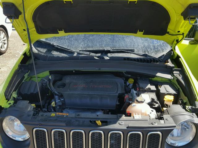 ZACCJAAB4HPF01690 - 2017 JEEP RENEGADE S მწვანე ფოტო 7