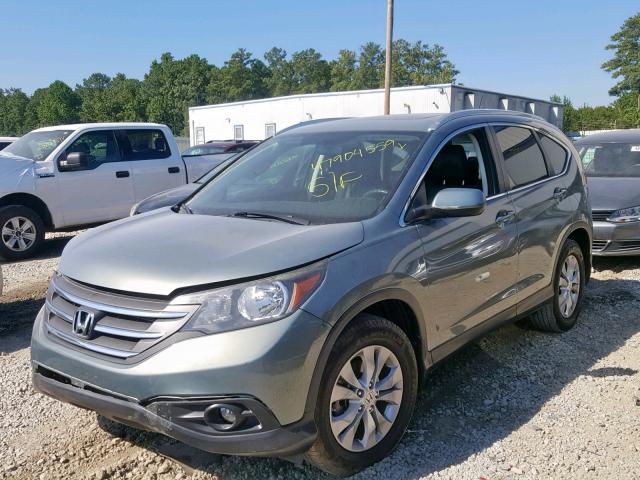 JHLRM3H70CC001699 - 2012 HONDA CR-V EXL GRAY photo 2