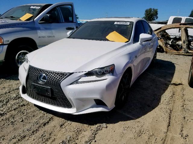 JTHBF1D26E5013093 - 2014 LEXUS IS 250 WHITE photo 2