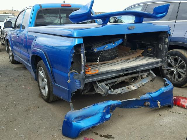 5TETU22N95Z067709 - 2005 TOYOTA TACOMA X-R BLUE photo 3