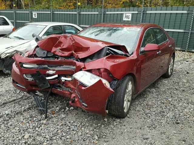 1G1ZE5E16BF276506 - 2011 CHEVROLET MALIBU LTZ RED photo 2