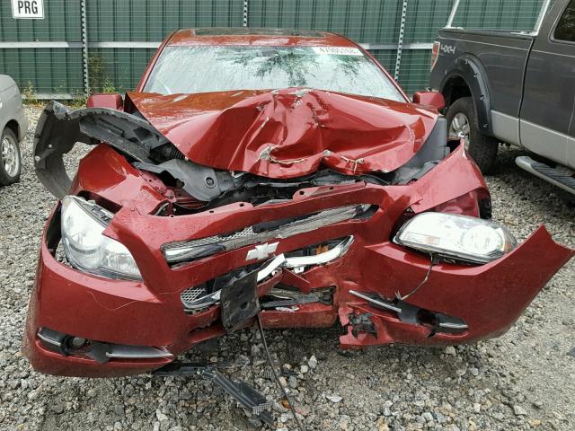 1G1ZE5E16BF276506 - 2011 CHEVROLET MALIBU LTZ RED photo 9