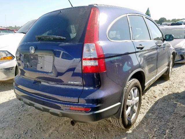 5J6RE3H4XBL002433 - 2011 HONDA CR-V SE BLUE photo 4