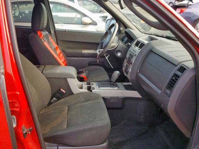 1FMCU93GX9KA61495 - 2009 FORD ESCAPE XLT RED photo 5