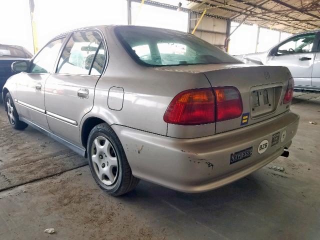 1HGEJ8647YL015022 - 2000 HONDA CIVIC EX GOLD photo 3