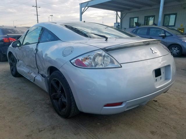 4A3AK24F87E064161 - 2007 MITSUBISHI ECLIPSE GS SILVER photo 3