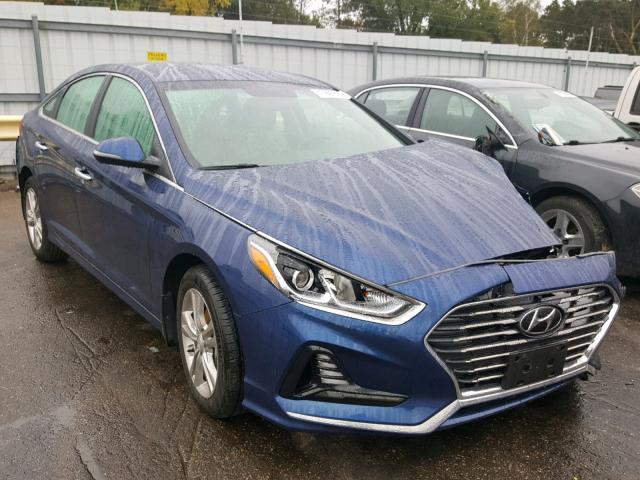 5NPE34AF8JH629677 - 2018 HYUNDAI SONATA SPO BLUE photo 1