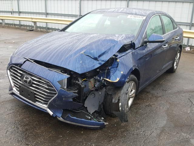 5NPE34AF8JH629677 - 2018 HYUNDAI SONATA SPO BLUE photo 2