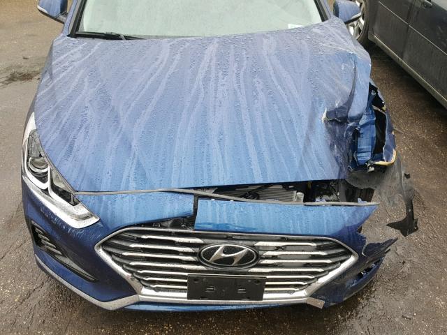 5NPE34AF8JH629677 - 2018 HYUNDAI SONATA SPO BLUE photo 7