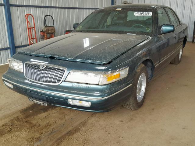 2MELM75W9TX623581 - 1996 MERCURY GRAND MARQ GREEN photo 2