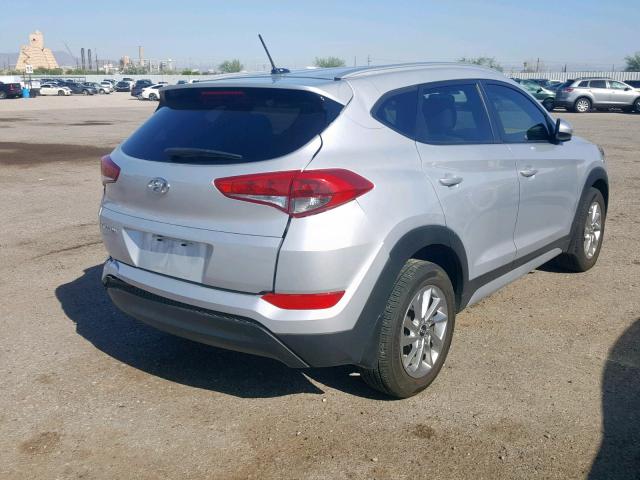 KM8J33A48HU592729 - 2017 HYUNDAI TUCSON LIM SILVER photo 4