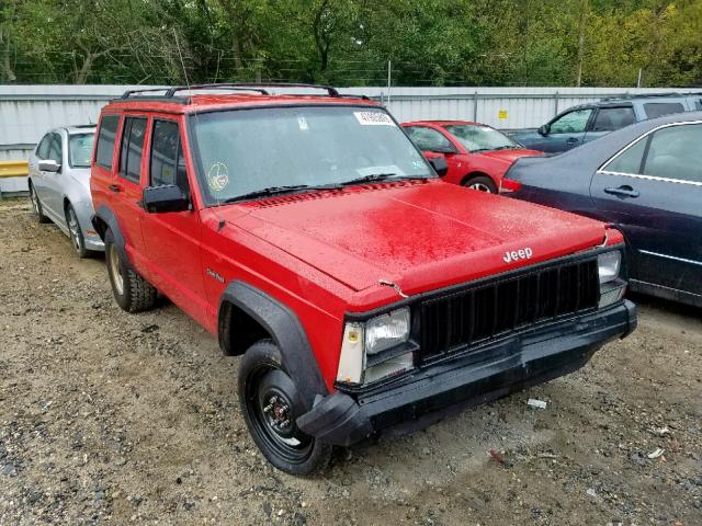 1J4FJ28S0SL562629 - 1995 JEEP CHEROKEE S RED photo 1