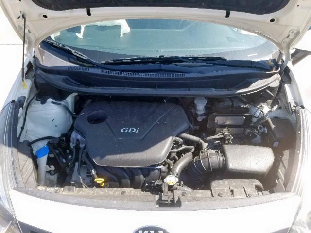 KNADM4A35E6351364 - 2014 KIA RIO LX WHITE photo 7