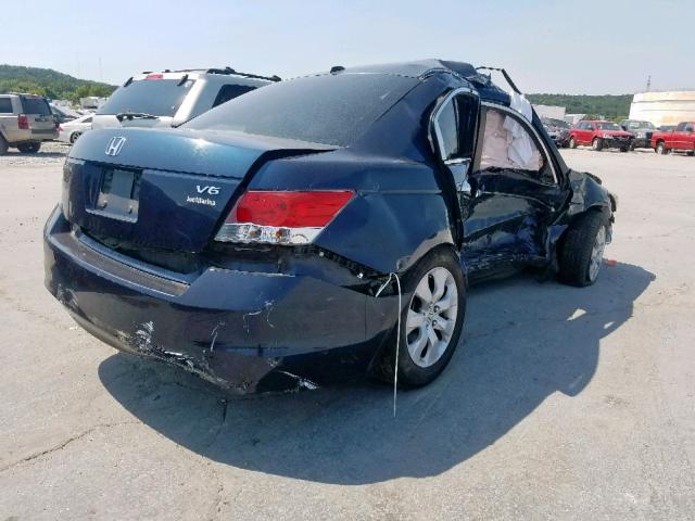 5KBCP3F87AB012013 - 2010 HONDA ACCORD EXL BLUE photo 4